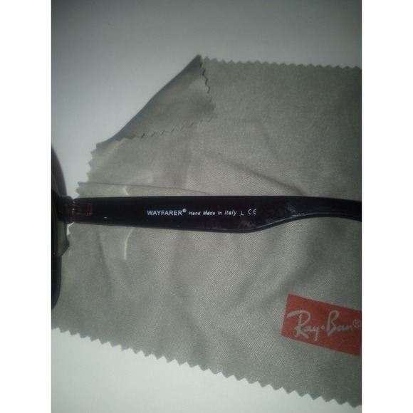 Ran Bans Wayfarer Original By‎ Luxottica RB 2140 901 54 22 Italy Unisex Uv - Picture 5 of 10